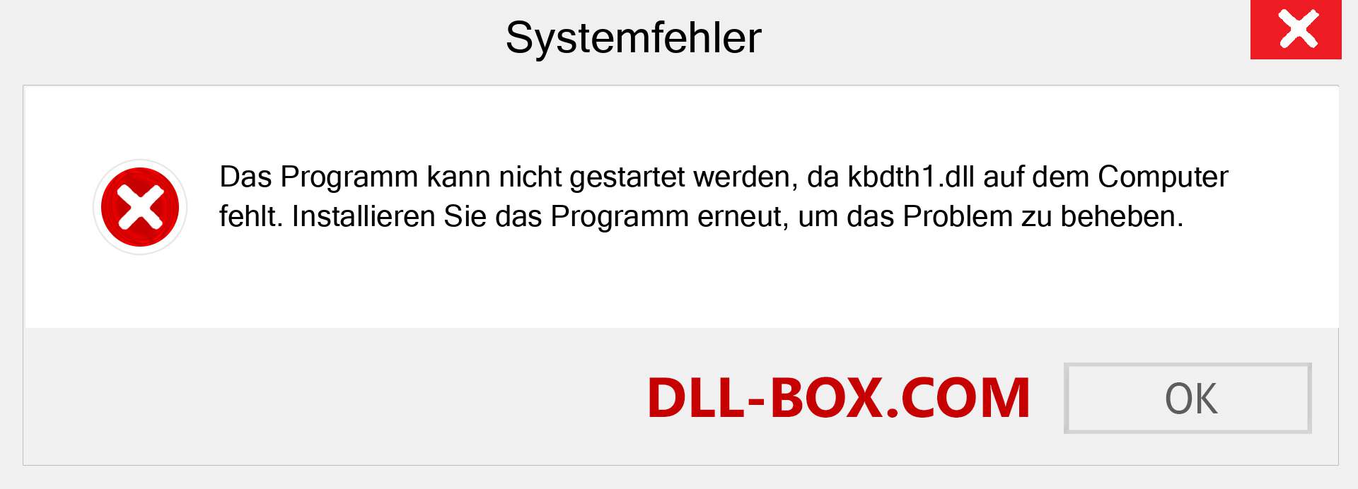 kbdth1.dll-Datei fehlt?. Download für Windows 7, 8, 10 - Fix kbdth1 dll Missing Error unter Windows, Fotos, Bildern